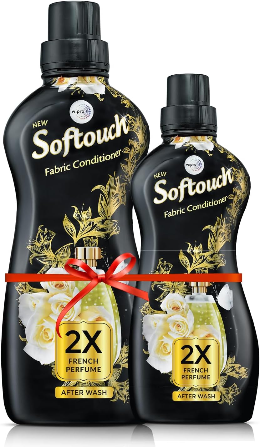 2X French Perfume 800+210ml Fabric Conditioner with French Rose & Jasmine| After Wash Liquid Fabric Softener with Long-Lasting Fragrance| Suitable for All Clothes