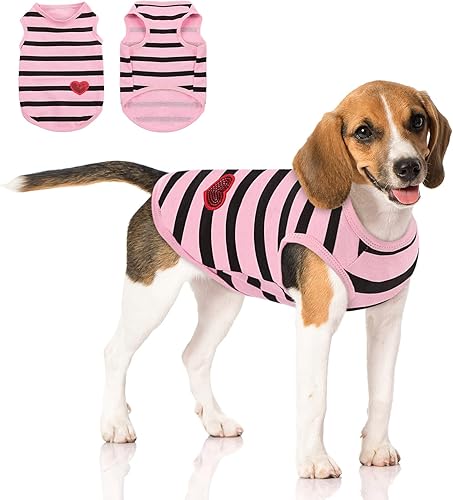 Queenmore Large Dog Shirt,Soft Breathable Dog Shirt for Dogs Cats Boy Girl,Pet C