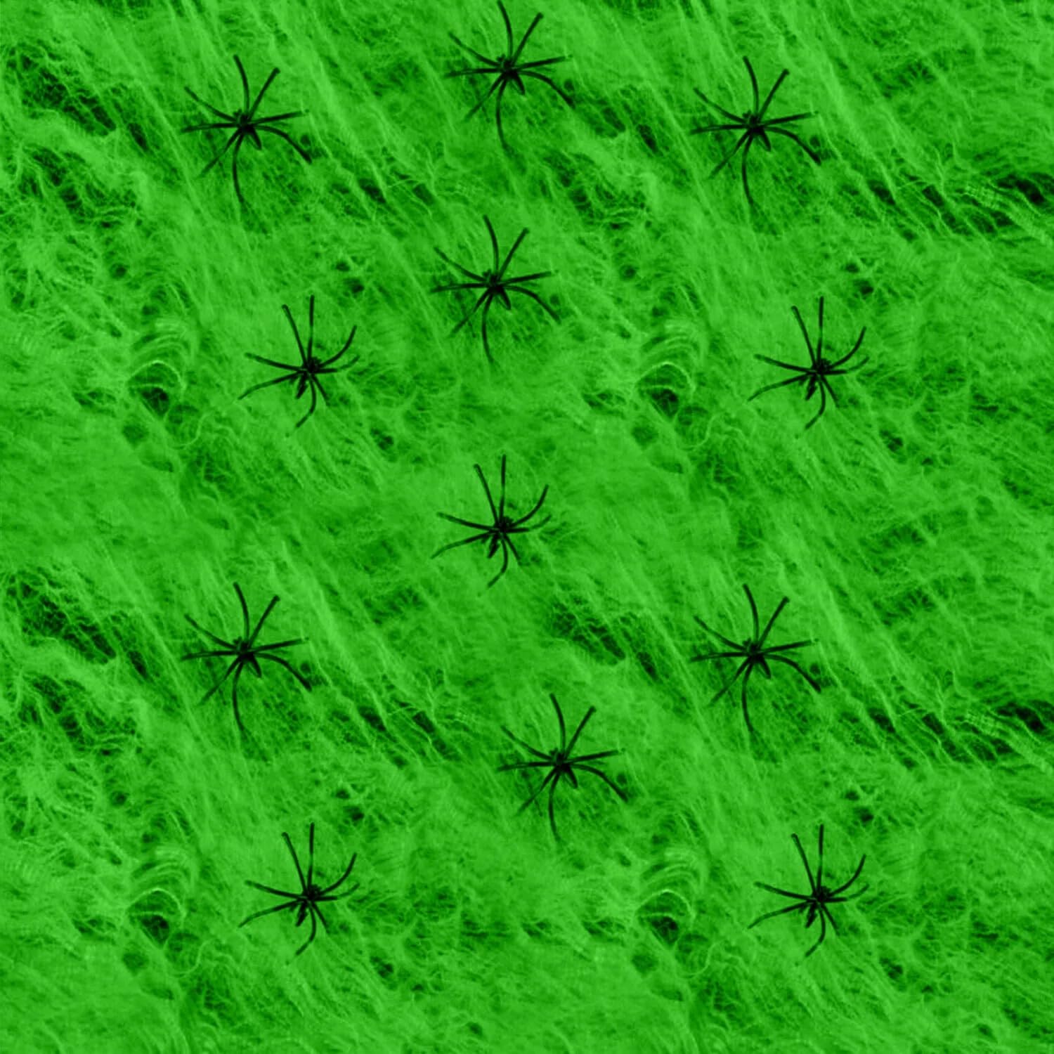 RockParty Stretchable Spider Cob Webs Halloween Party Decoration (Choose Colour) (4, Green Cobwebs)