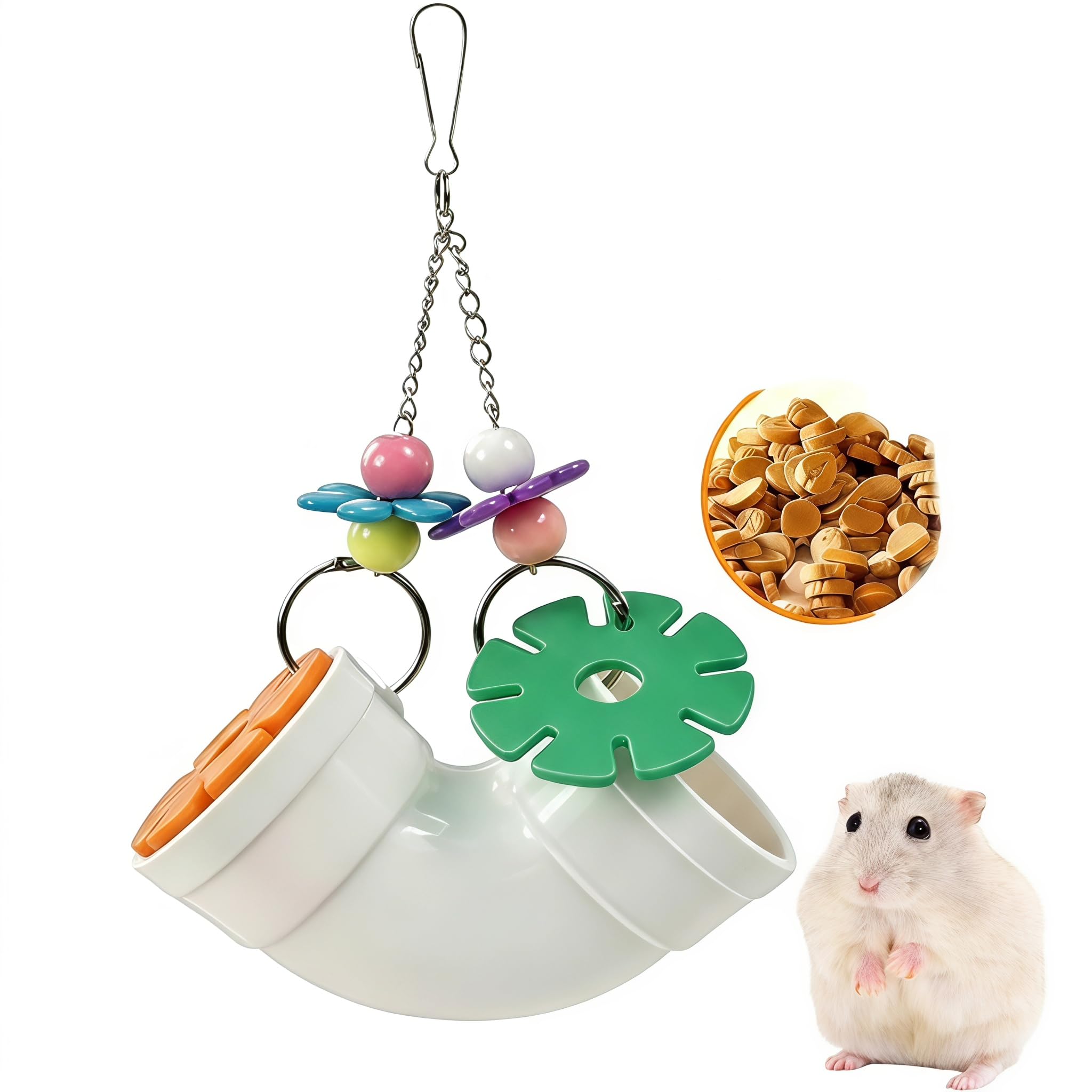 Rat Toys, Rat Cage Accessories Enrichment Toys for Small Animals