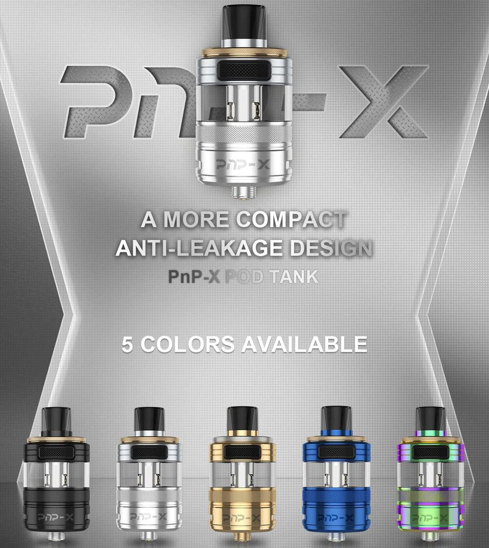 VOOPOOO PNP-X Pod Tank (Or), Réservoir cartouche de 5 ml pour Drag X Plus  Pro Drag SX Drag Max Mod Pod Vape E-Cigarette, Sans nicotine : Amazon.fr:  High-Tech