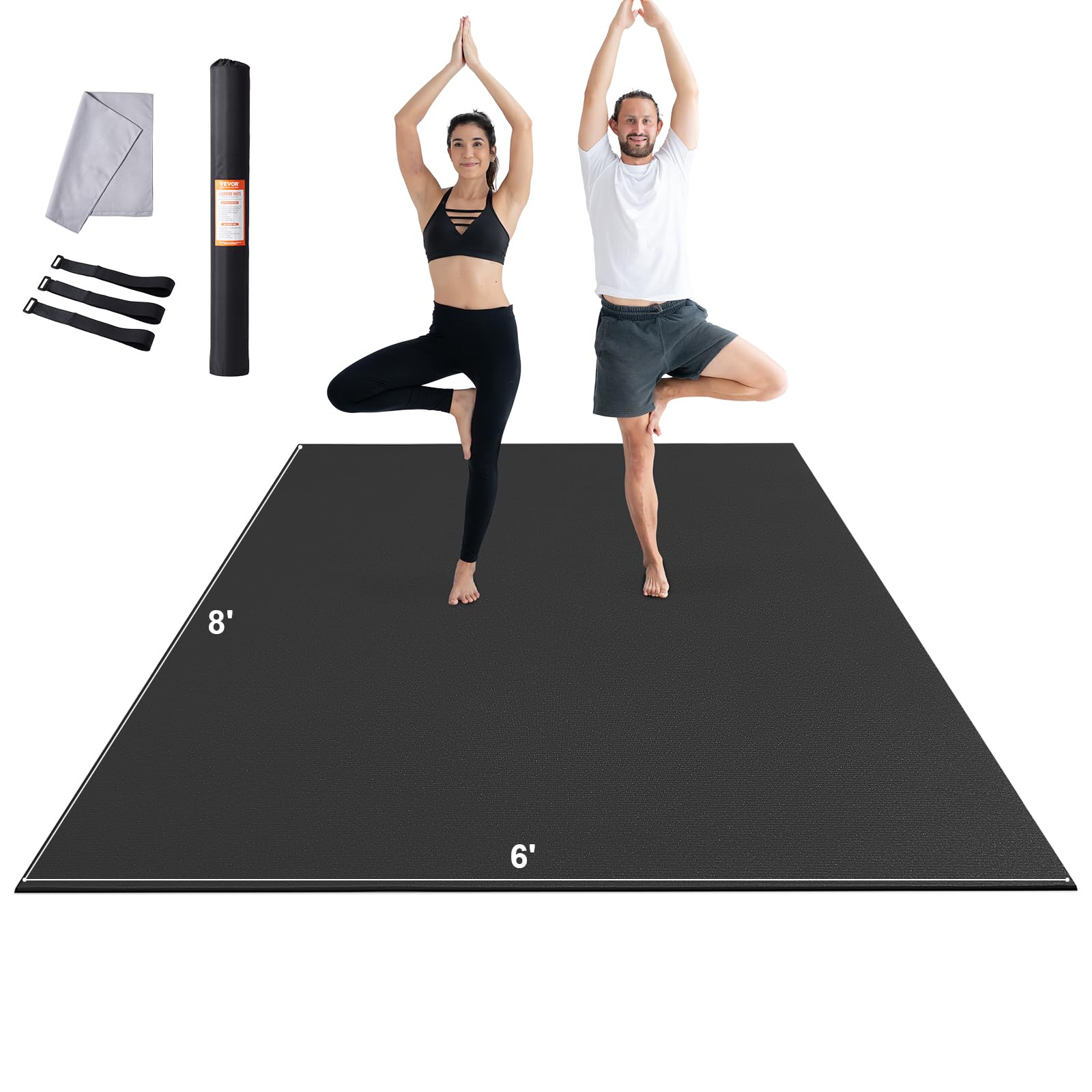 Large Exercise Mat - Premium Yoga & Fitness Mat -12