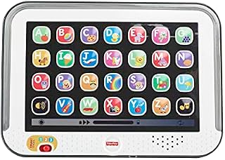 Fisher-Price Laugh & Learn Smart Stages Tablet, Early Development & Activity Toy, UK English Edition, musical infant toy, CDG33