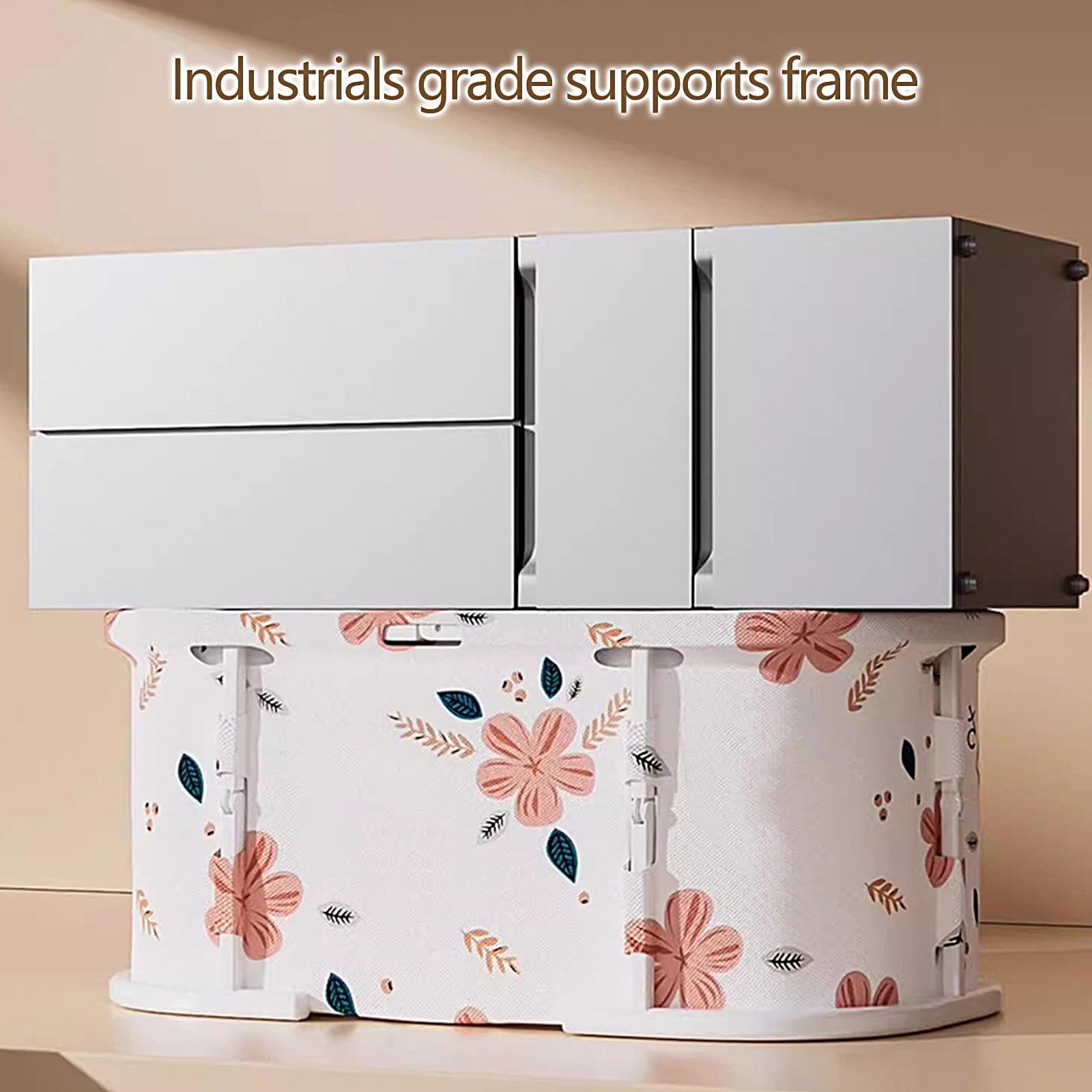 Składana Wanna Dla Dorosłych Przenośna Wanna Podróżna Mobilna Wanna Wolnostojąca Wanna z Hydromasażem Idealna do Domu SPA Łatwe do Przechowywania(100 * 55 * 58cm)