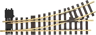 LGB – Handweiche Links R3 – 22,5° - 16140, Gleiserweiterung für Gartenbahn, Gleismaterial, Zubehör, Spur G, Maßstab 1:22,5