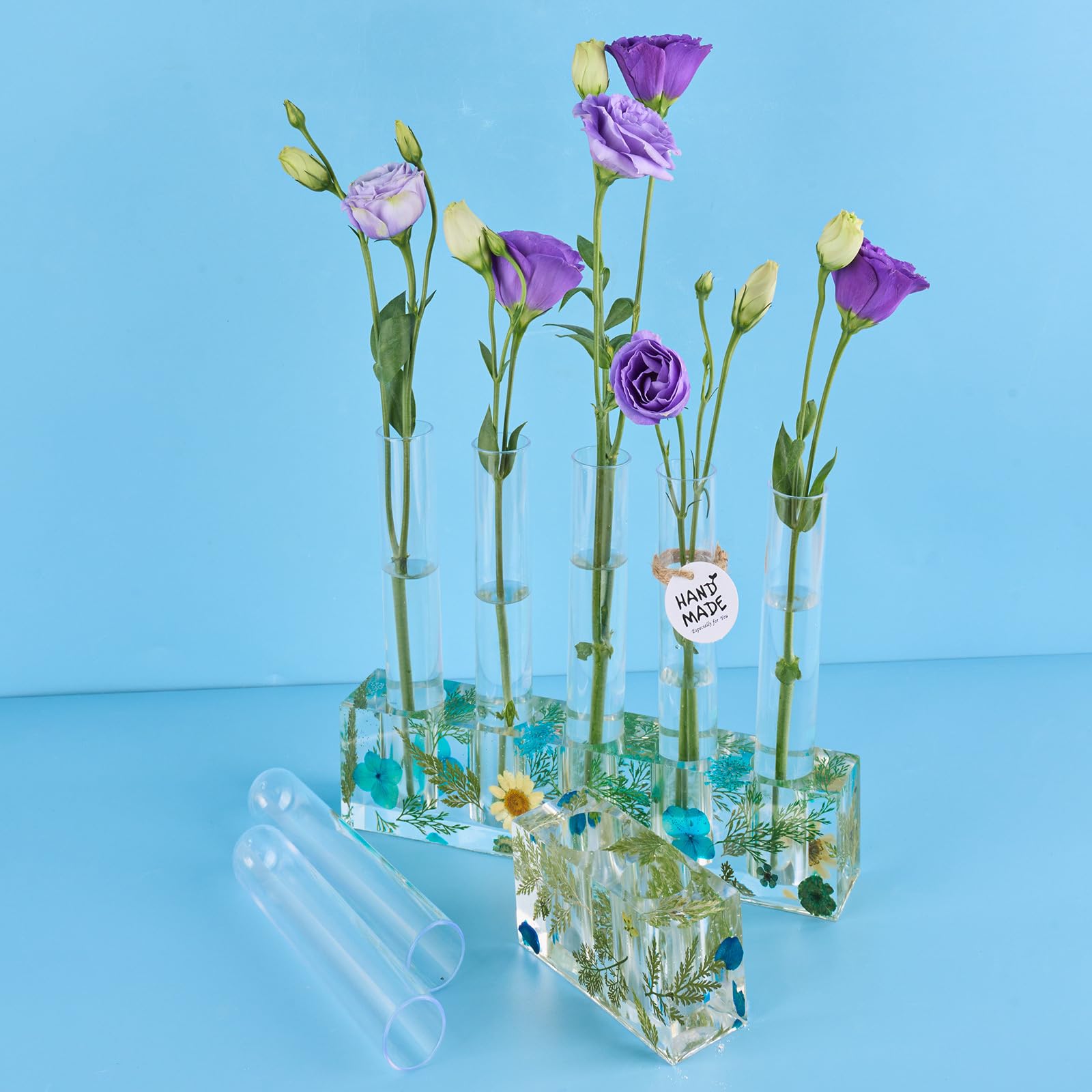 Lot De 4 Moules En Silicone Pour Fleurs - Parfait Pour Créer Bougies, Savons Et Décorations DIY - 8
