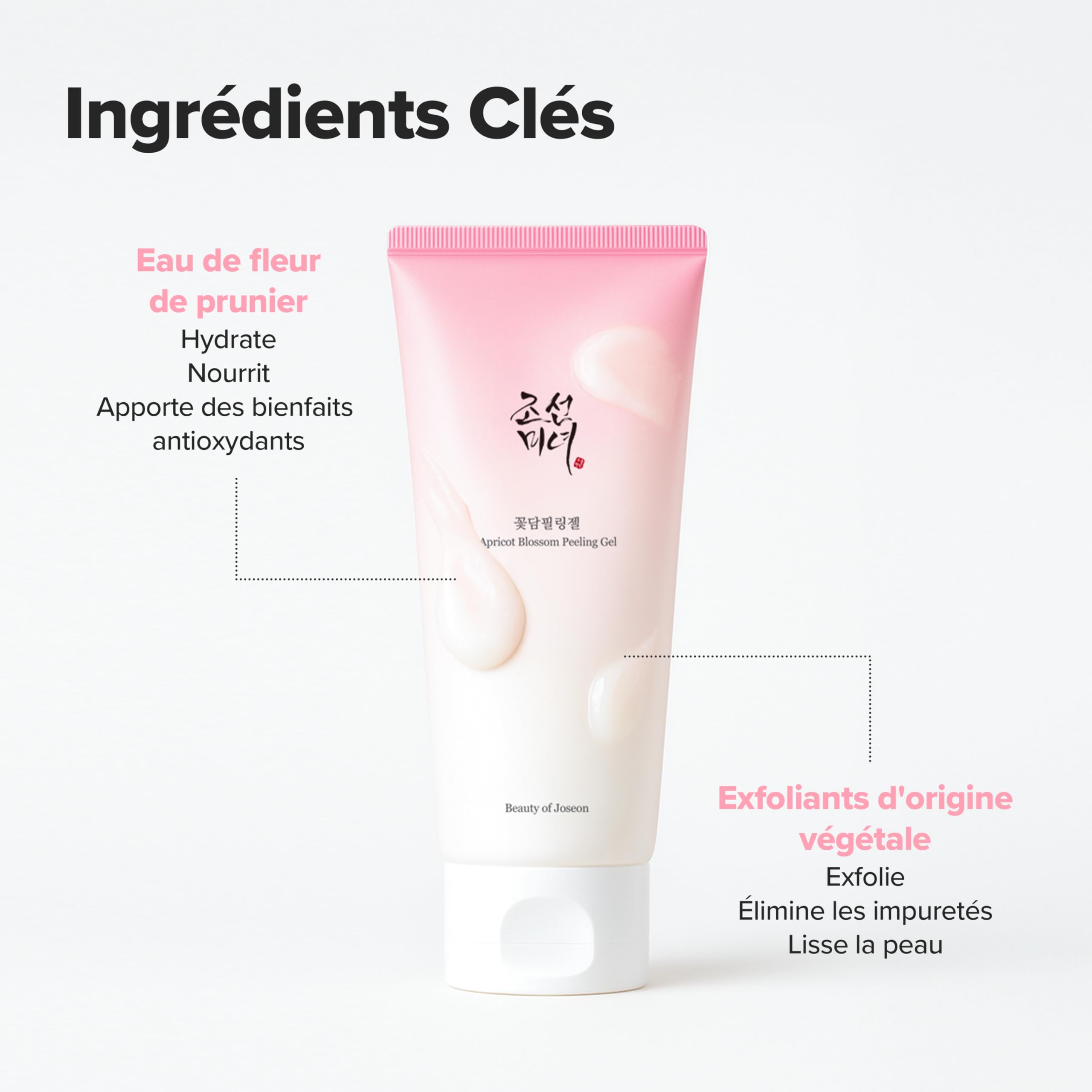 Beauty of Joseon Gel exfoliant à la fleur d'abricot (100 ml, 3,38 fl.oz)