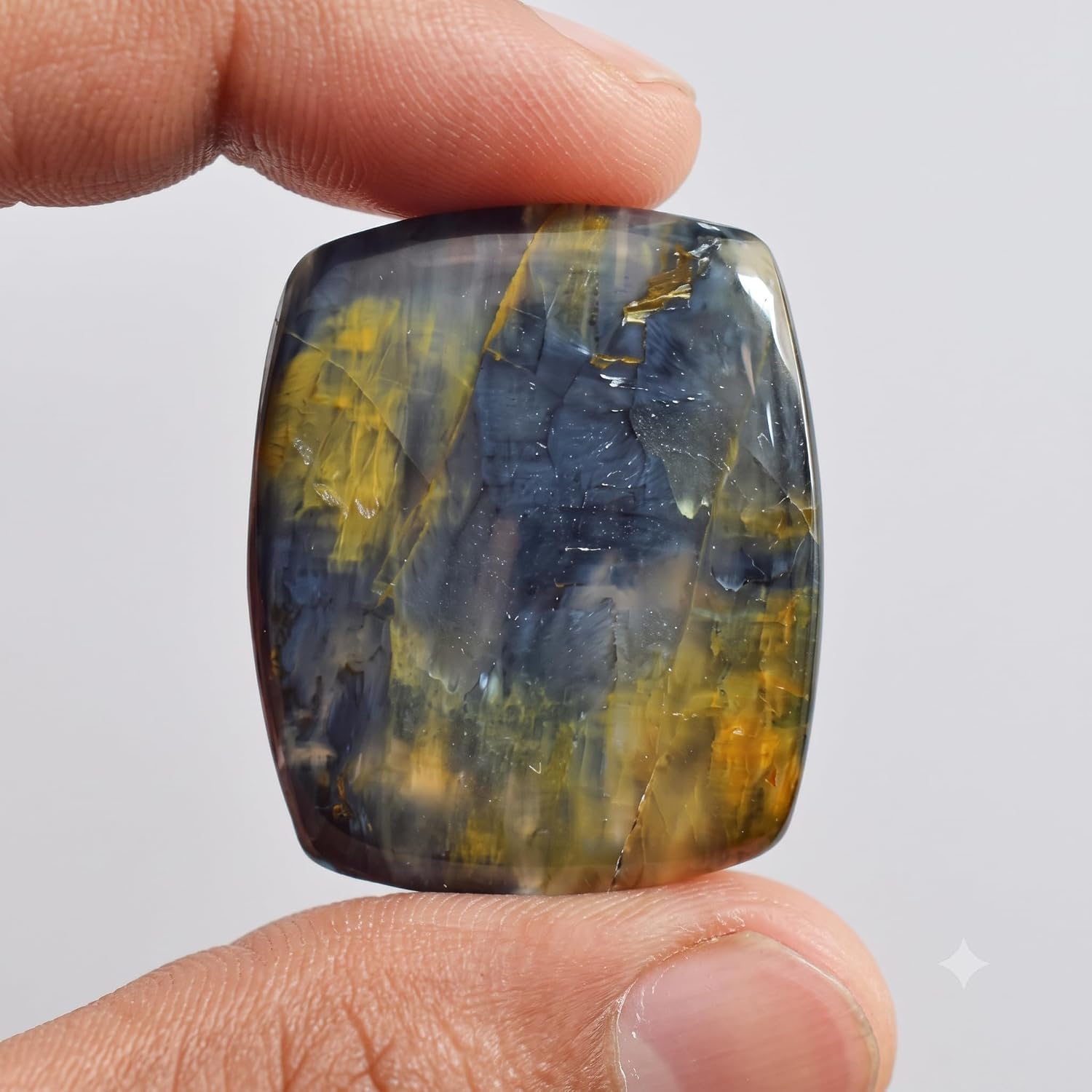 Natural Multicolor Pietersite 44 Ct Rectangle Cabochon Loose Gemstone Single Stone for Ring Pendant Necklace Making DIY Craft Jewelry 32x27x5 mm image 2