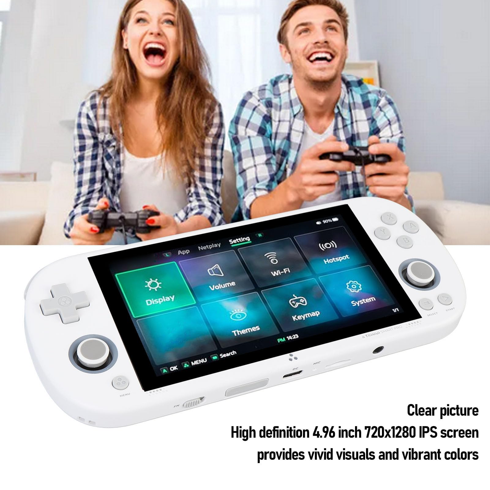 Console per Videogiochi retrò Portatile Console per Videogiochi Portatile da 4,96 Pollici Ad Alte Prestazioni per gli Amanti dei Giochi retrò Materiale: ABS (#1)