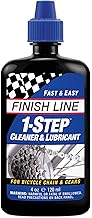 FINISH LINE 1 Step Cleaner & Lube Plastic Bottle, 4.2 fl oz (120 ml)