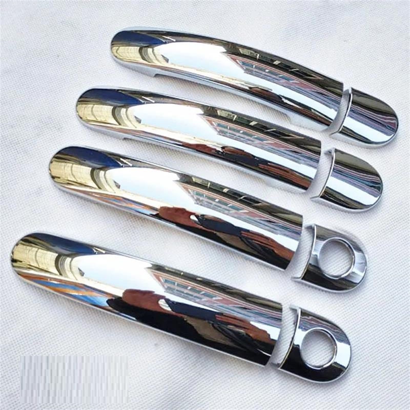 CSSPDM Car Trim Exterior Door Handles Bowl Cover Protection Sticker Accessories for Polo MK5 6r 6c 2011 2021 2014(Silver E)