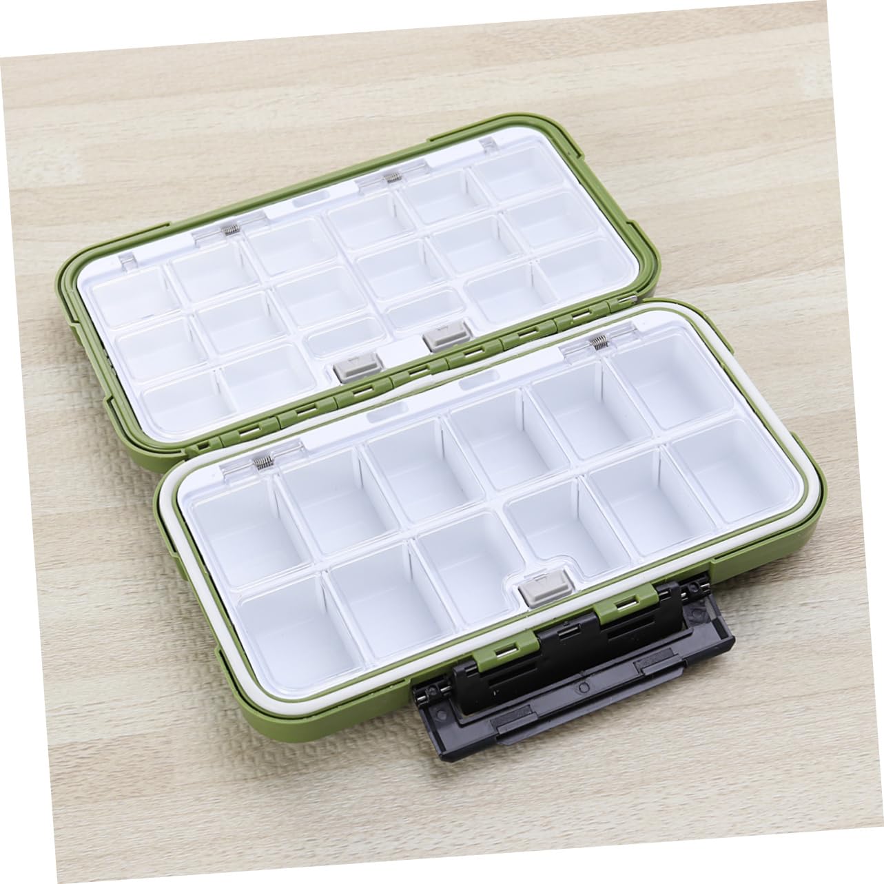 OHPHCALL Fishing Hook Box Fishing Tackle Storage Case with Transparent Inner Cover Durable Material and for Organizing Fishing