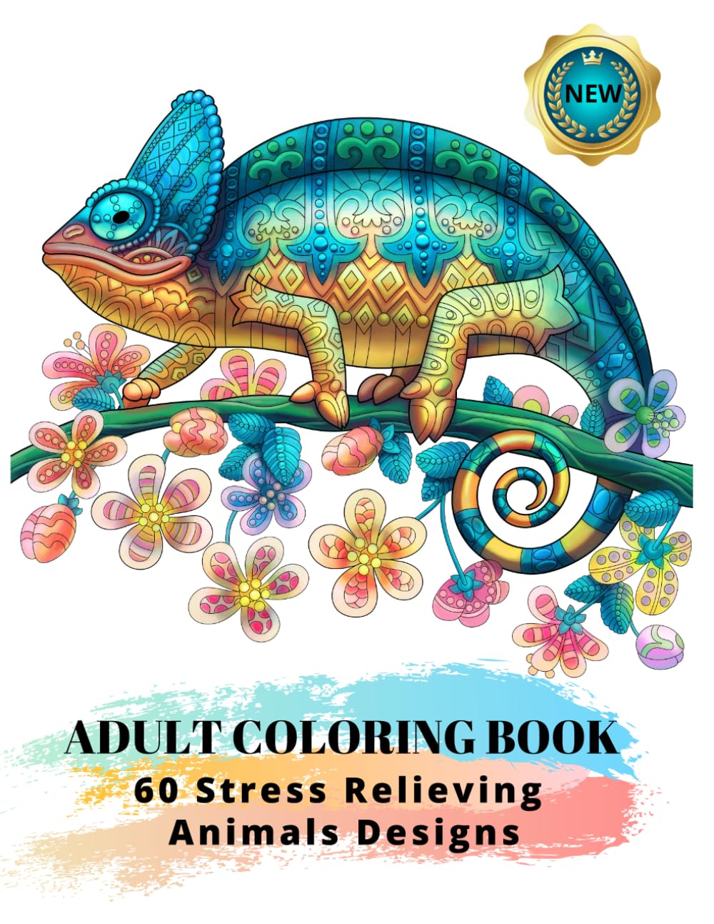Adult Coloring Book : 60 Stress Relieving Animals Designs: A Lot of Relaxing and Beautiful Scenes for Adults or Kids