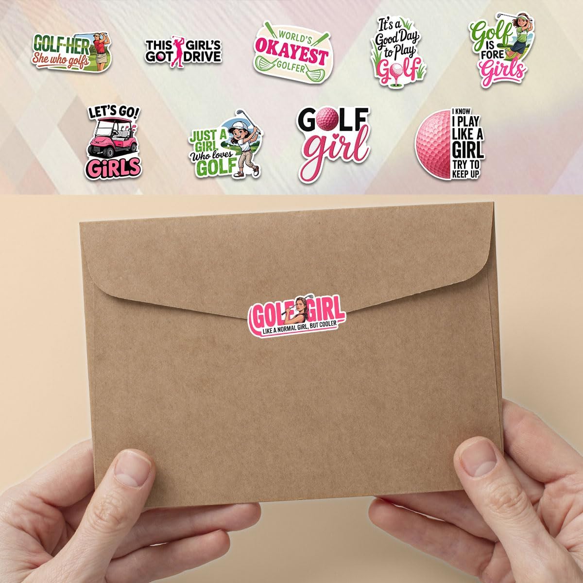 10 Pcs Golf Girl Stickers – Funny Vinyl Decals for Girls Who Love Golf image 5