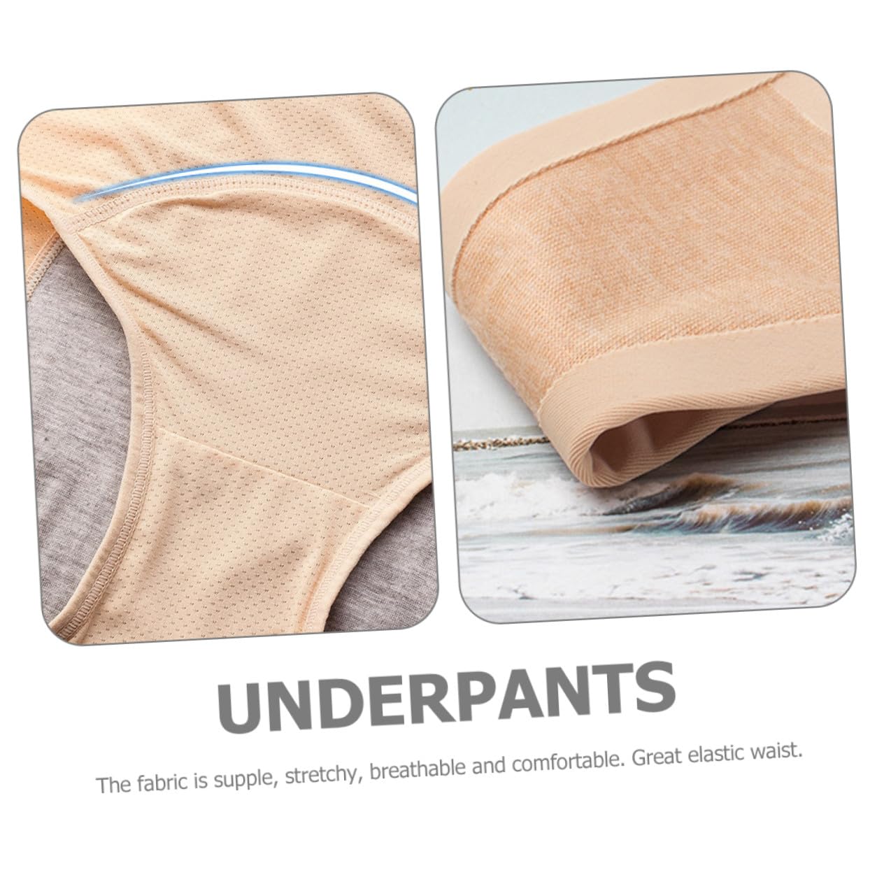 Culottes Menstruelles Femme Anti-Fuite 4 Pièces, Nylon, L-3xl