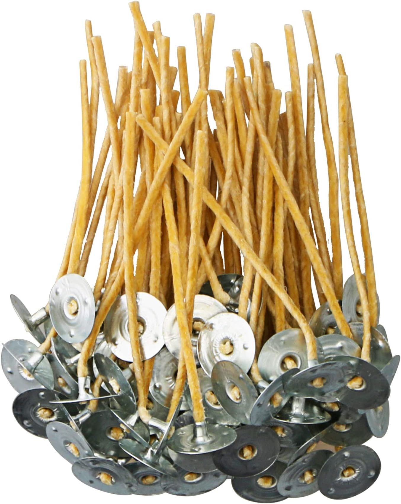 443218 Zinc Core Wicks (500 Pcs) 6" Long Natural Candle Wicks for Making Soy