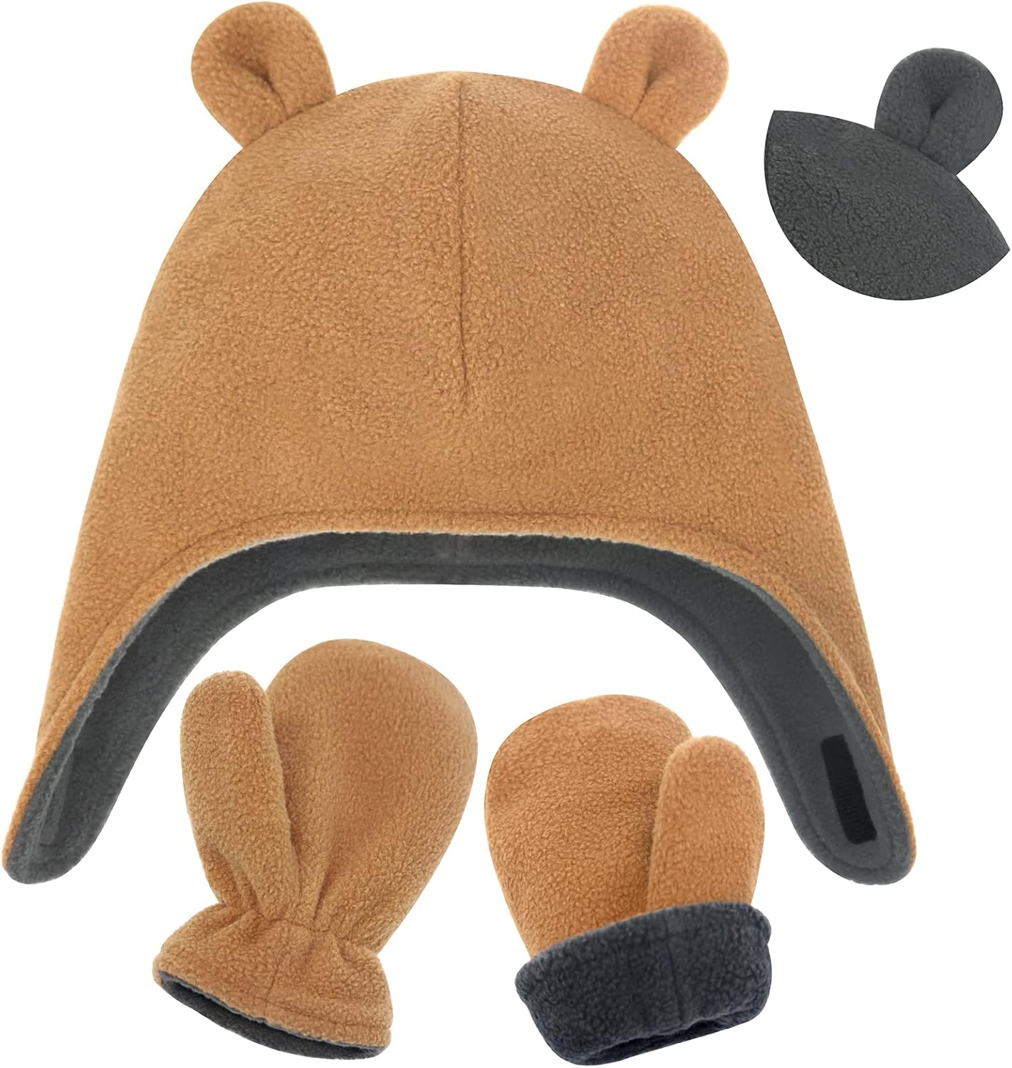 infant winter hat and mittens