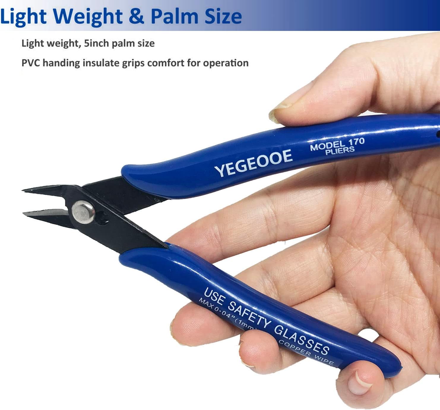 Small Wire Cutters, 10PACK Precision Diagonal Cutting Pliers Side Cutter, Nippers, Micro Flush Cutters, Shear Cutters, Wire Snips - Image 3