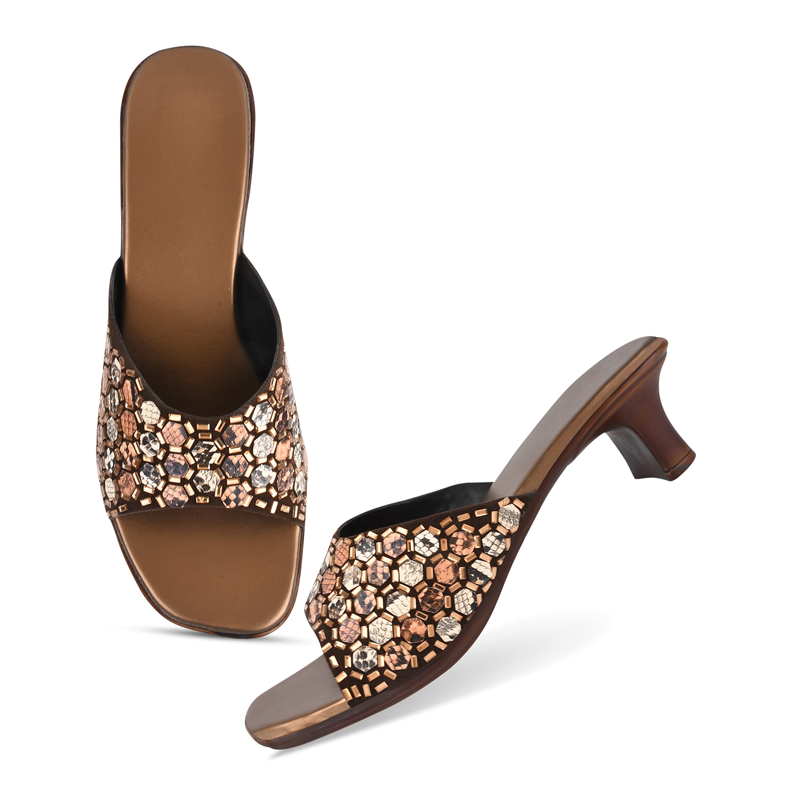 FROH FEET Women Fashion Casual Black Comfortable Sole Fancy Design Sandals (B0C714BB6T) Amazon Price History, Amazon Price Tracker