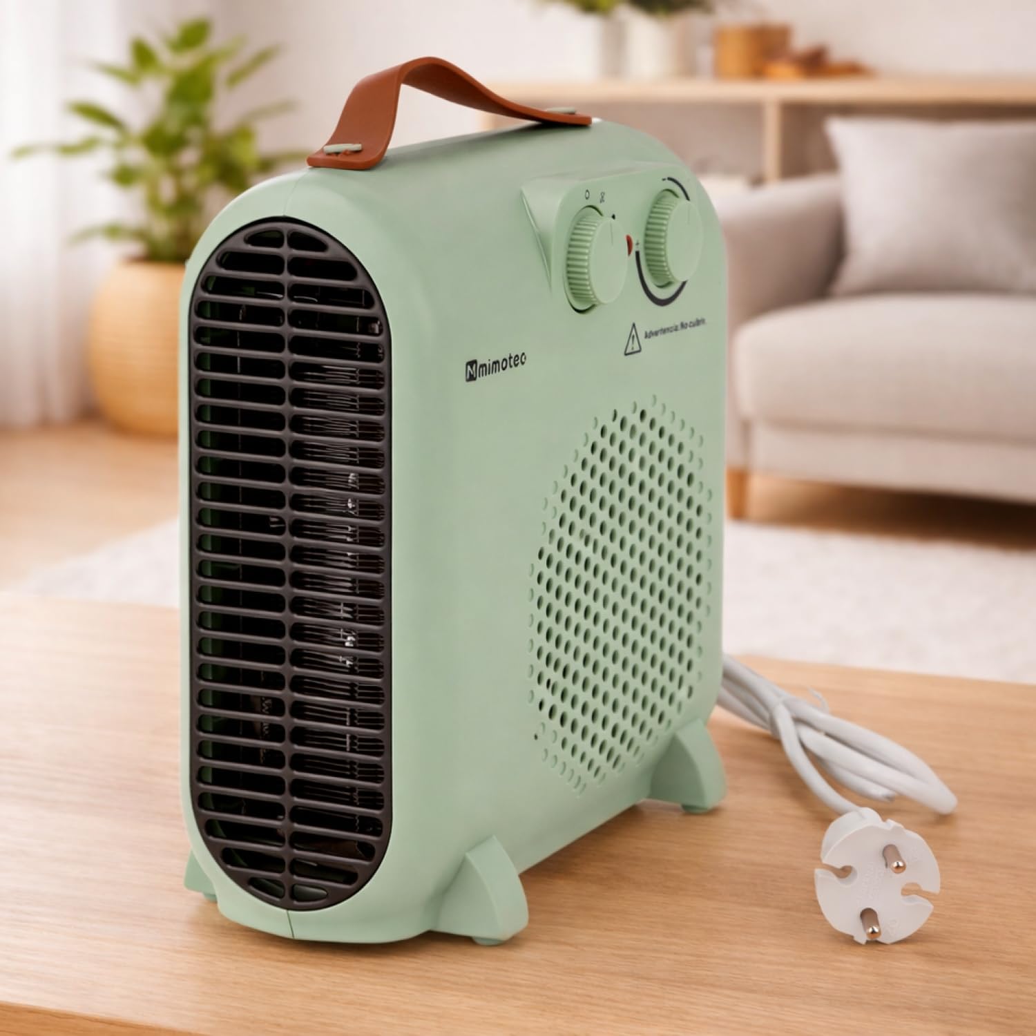 M mimotec - Calefactor Eléctrico Green Comfort 2000W Mimotec, Calefacción Portátil de Suelo, Doble Potencia 1000/2000W, Bajo Ruido <53 dB, IP20, para Estancias hasta 20 m131 — view 13