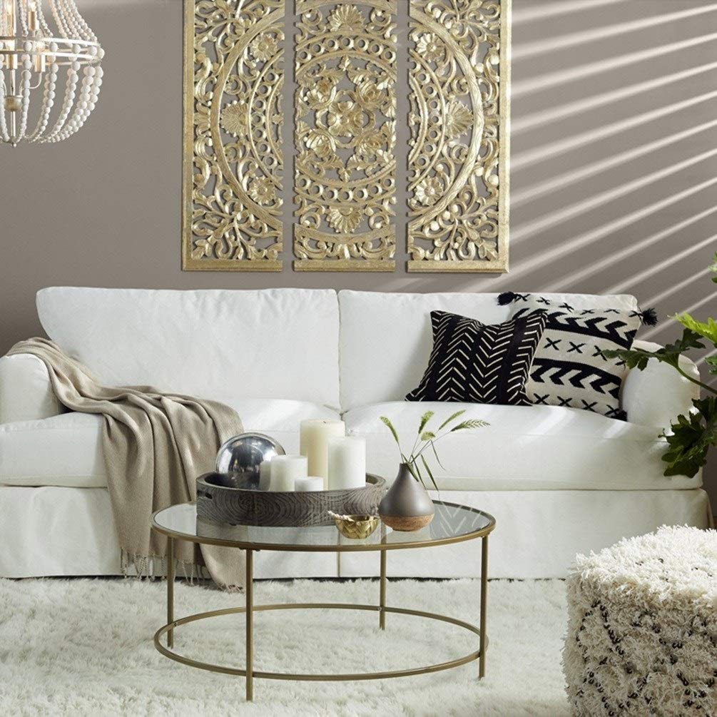 Amazon.co.jp: XZGang リビングルームのコーヒーテーブル、透明な