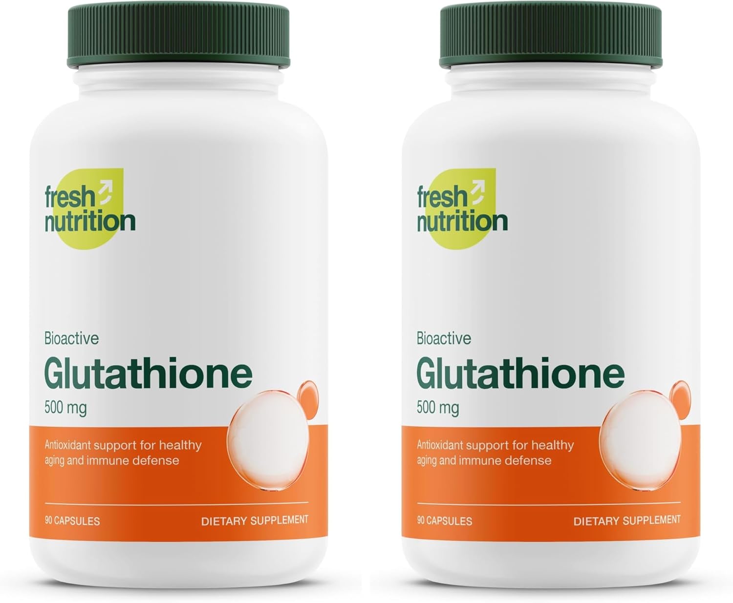 Glutathione Supplement Capsule - Strongest DNA Verified Glutathione Reduced - Vegan Friendly, Non GMO, Gluten & Soy Free (Pack of 2)