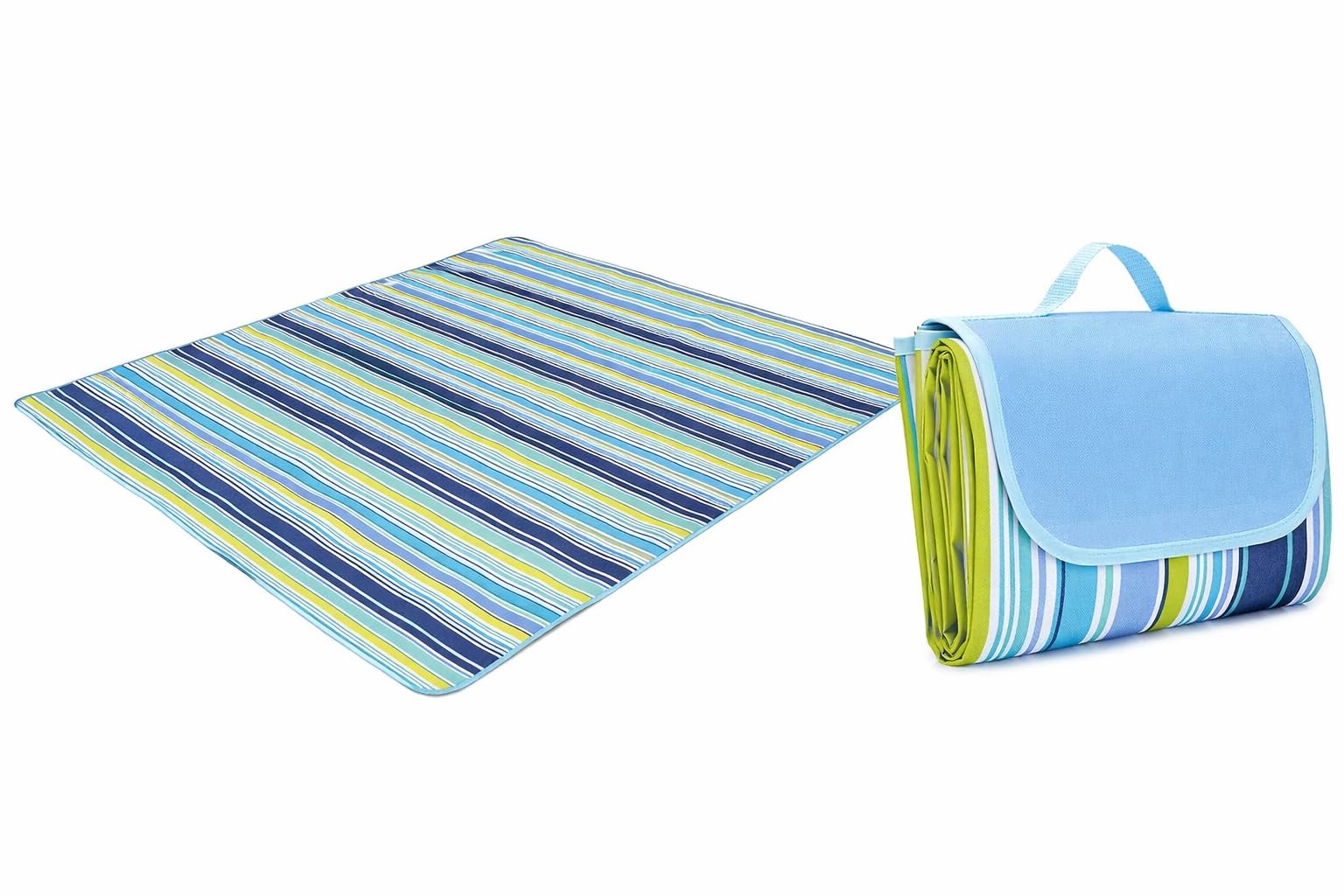Foldable Waterproof Picnic Mat Blanket – Portable Outdoor Beach Blanket with Handle | Camping Ground Sheet, Travel Sleeping Mat, Kids Play Mat for Garden, Park & Family Picnic-image-4
