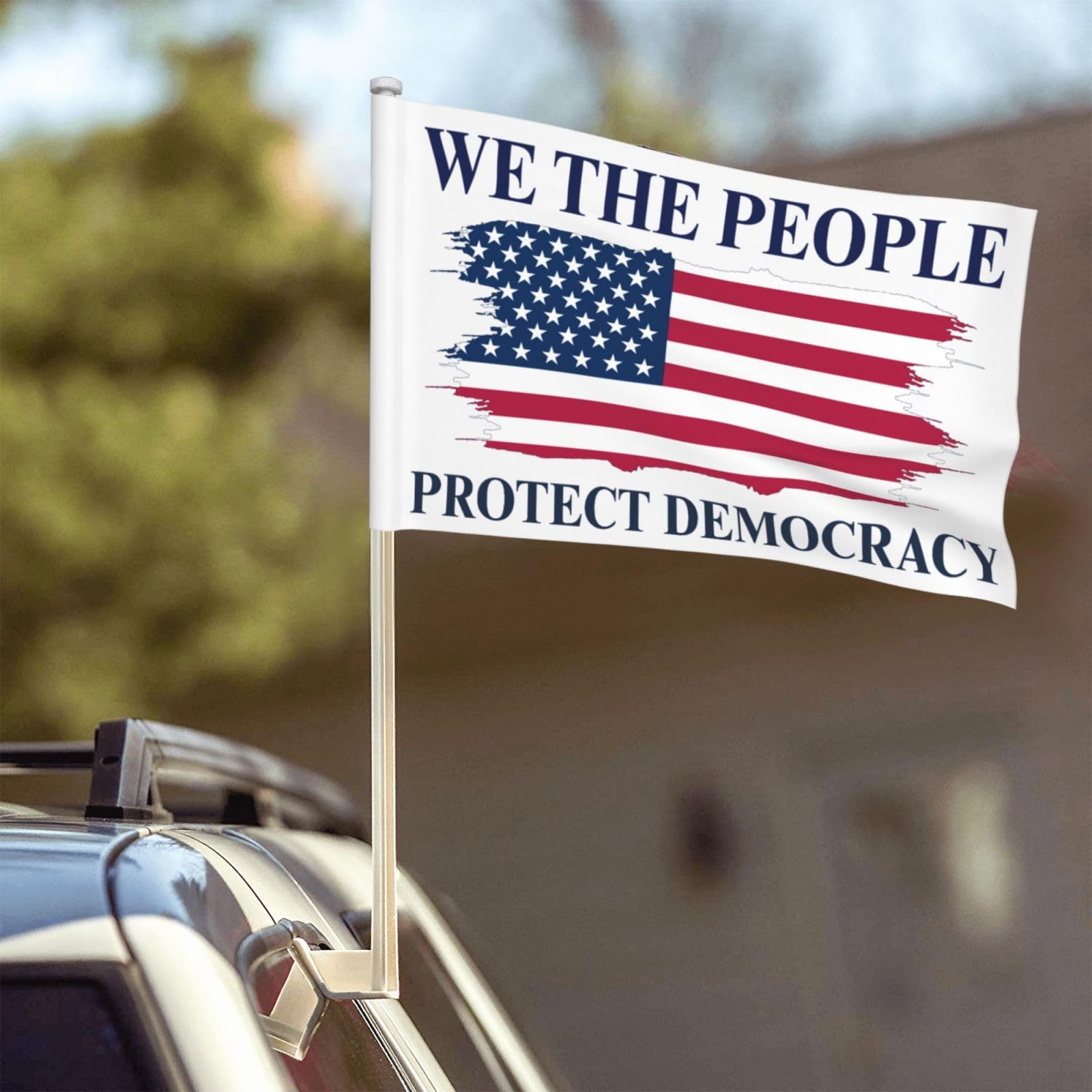 Protect Democracy flags Save Democracy Democrats Vote Blue 12 * 18 Car Flag Double-Sided Banner No Flagpole