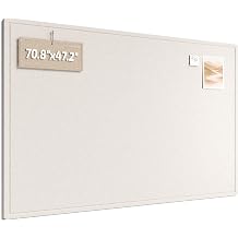 Fluxynara Large Felt Bulletin Board,70.8" x 47.2", Oatmeal