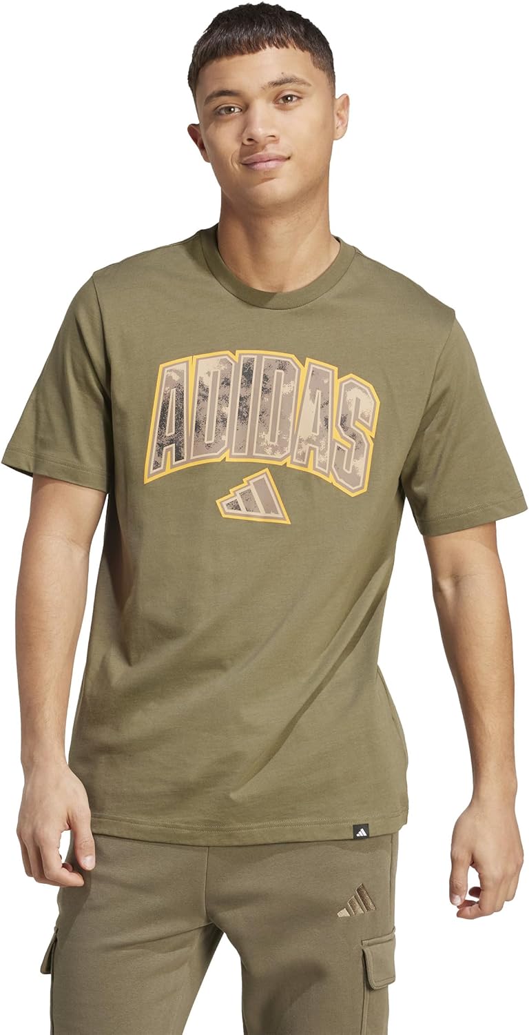 Adidas Mens Camouflage Graphic T-Shirt