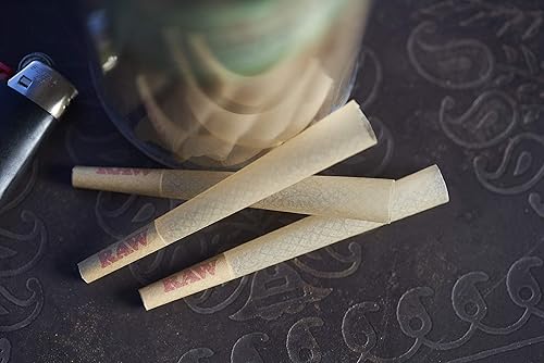 Miniatura 5 de RAW Cones Classic 1 1/4 - Paquete de 150 papeles de liar y puntas patentados de combustión lenta, papel crudo natural, 3.307 in