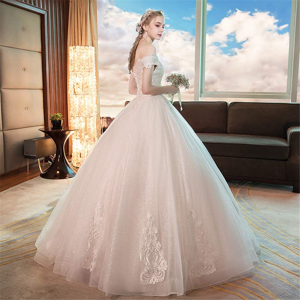 ⬜︎ ウエディングドレス　⑦ 花嫁　スパンコール　ティアード　ゆったり ☆ ⬜︎ ウエディングドレス⑦ ☆ 花嫁スパンコールティアードゆったり