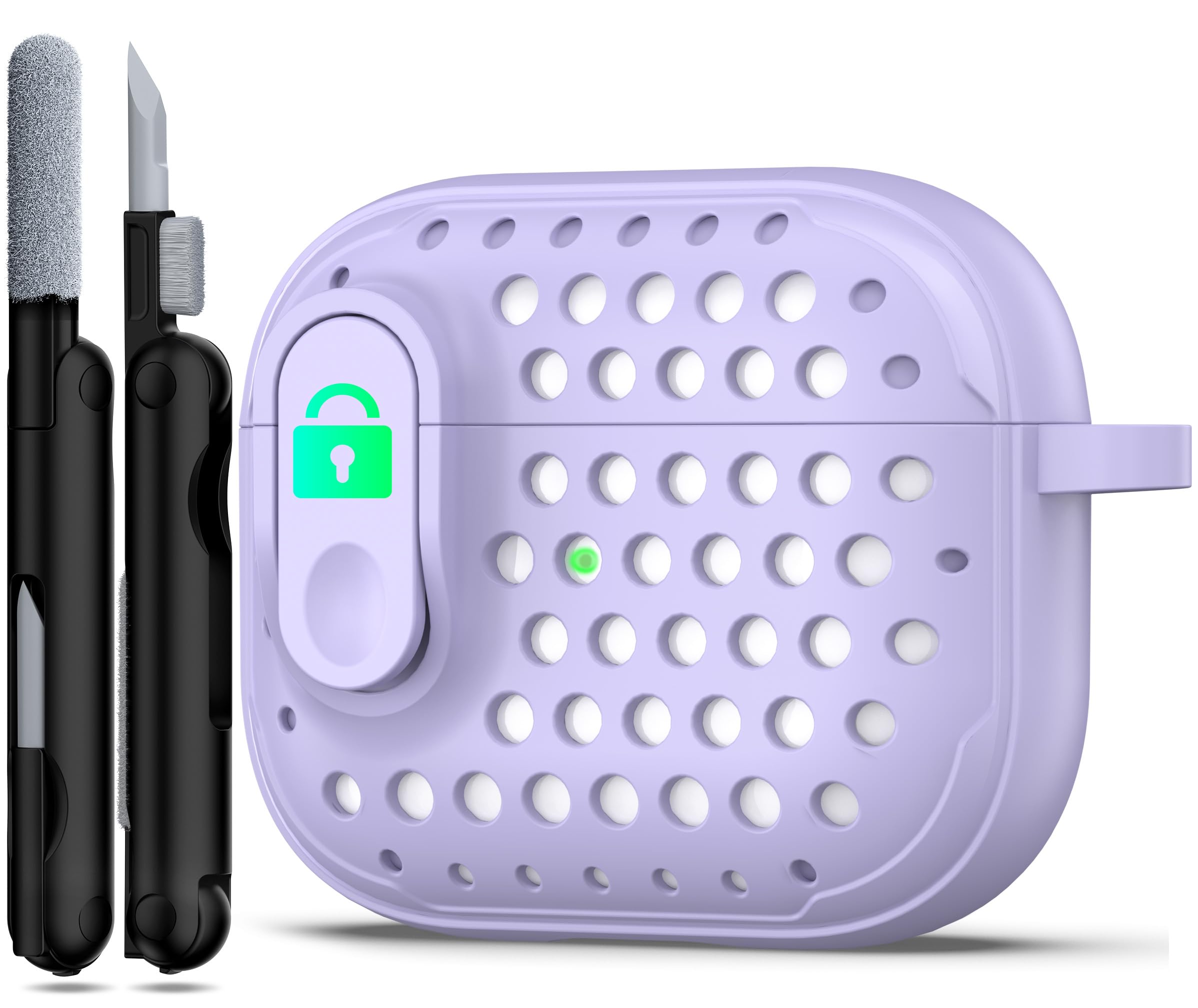 RFUNGUANGO Compatible with Airpods 2nd /1st Case,Automatic Pop-up with Safety Lock Clip, Full Body Shockproof Hard Case with Keychain Compatible with AirPods case,starry sky — view 31