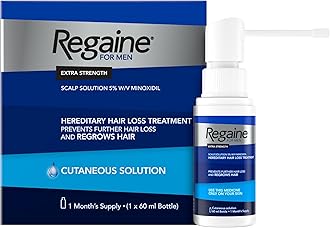 for Men 5% Minoxidil Extra Strength Scalp Solution for Hair Regrowth (1x 60ml), Scientifically Proven to Help Stop and Reverse Hereditary Hair Loss, Revitalise Hair Follicles