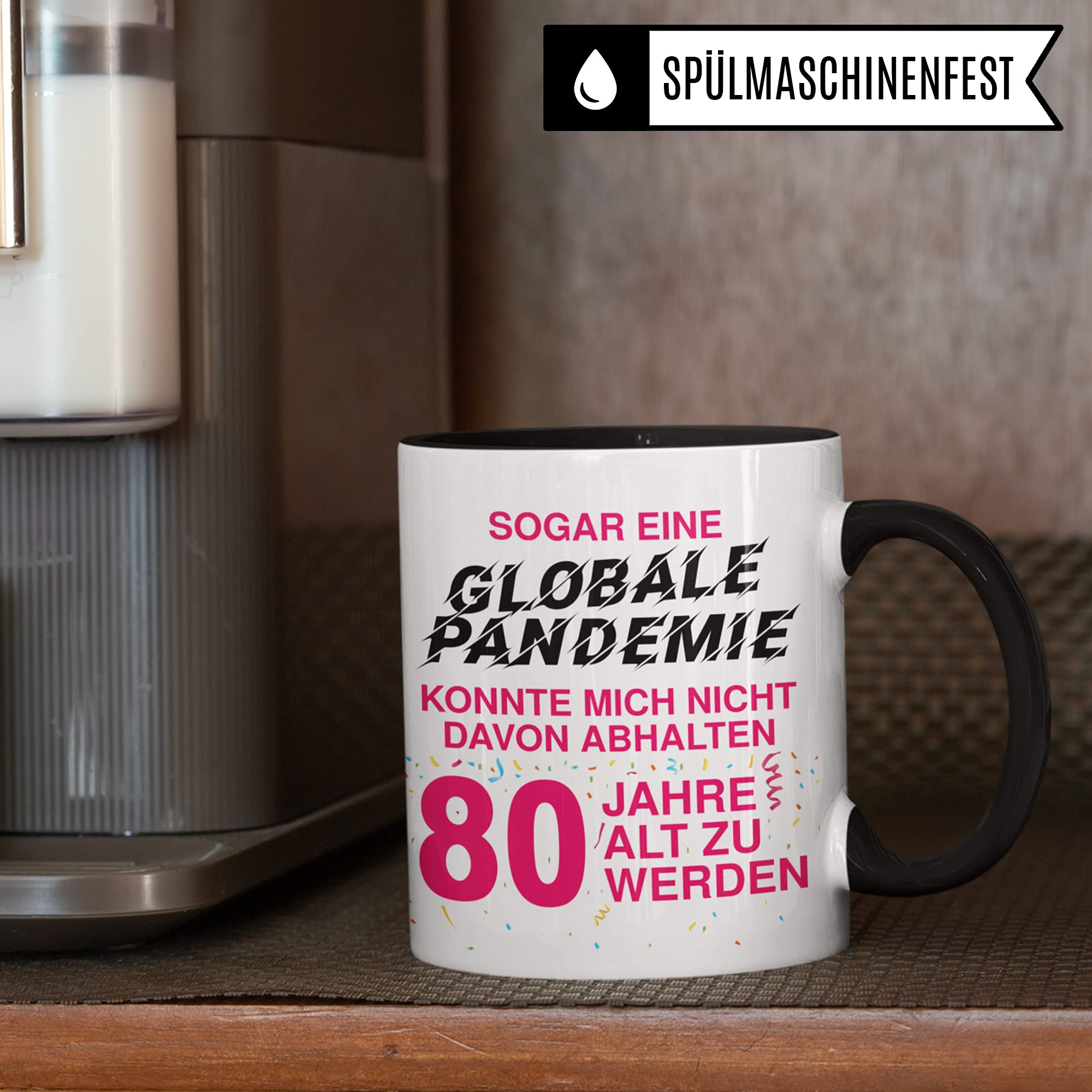 Taza De Regalo Para Hombre XX Cumpleaños, Diseño Con Texto En Alemán "XXXX Jahrgang Geburtstag", Color Rosa