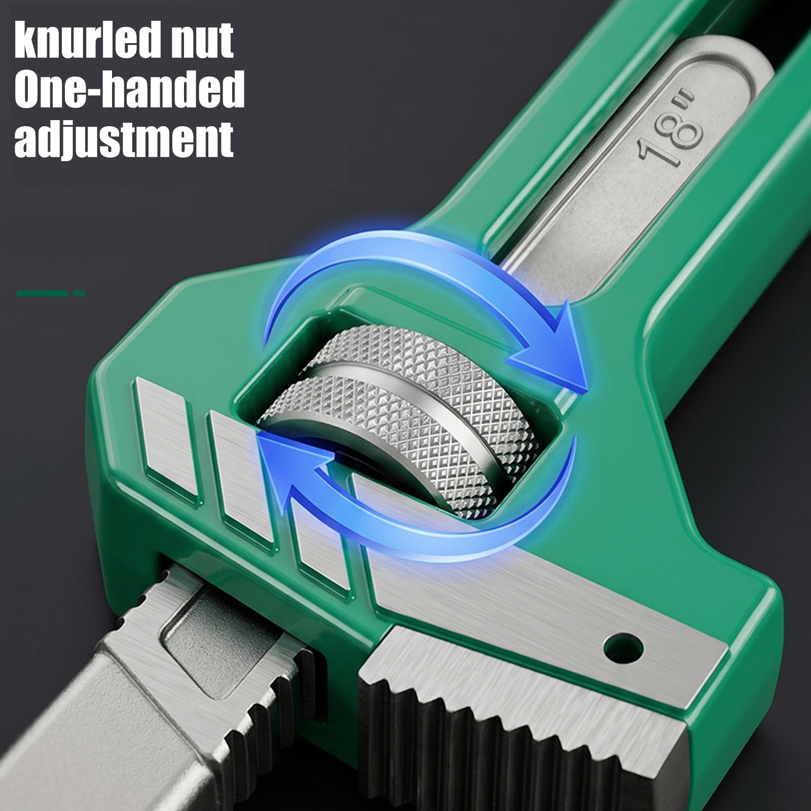 Clé de service pour raccords de tuyauterie avec dents, 8 INCHES
