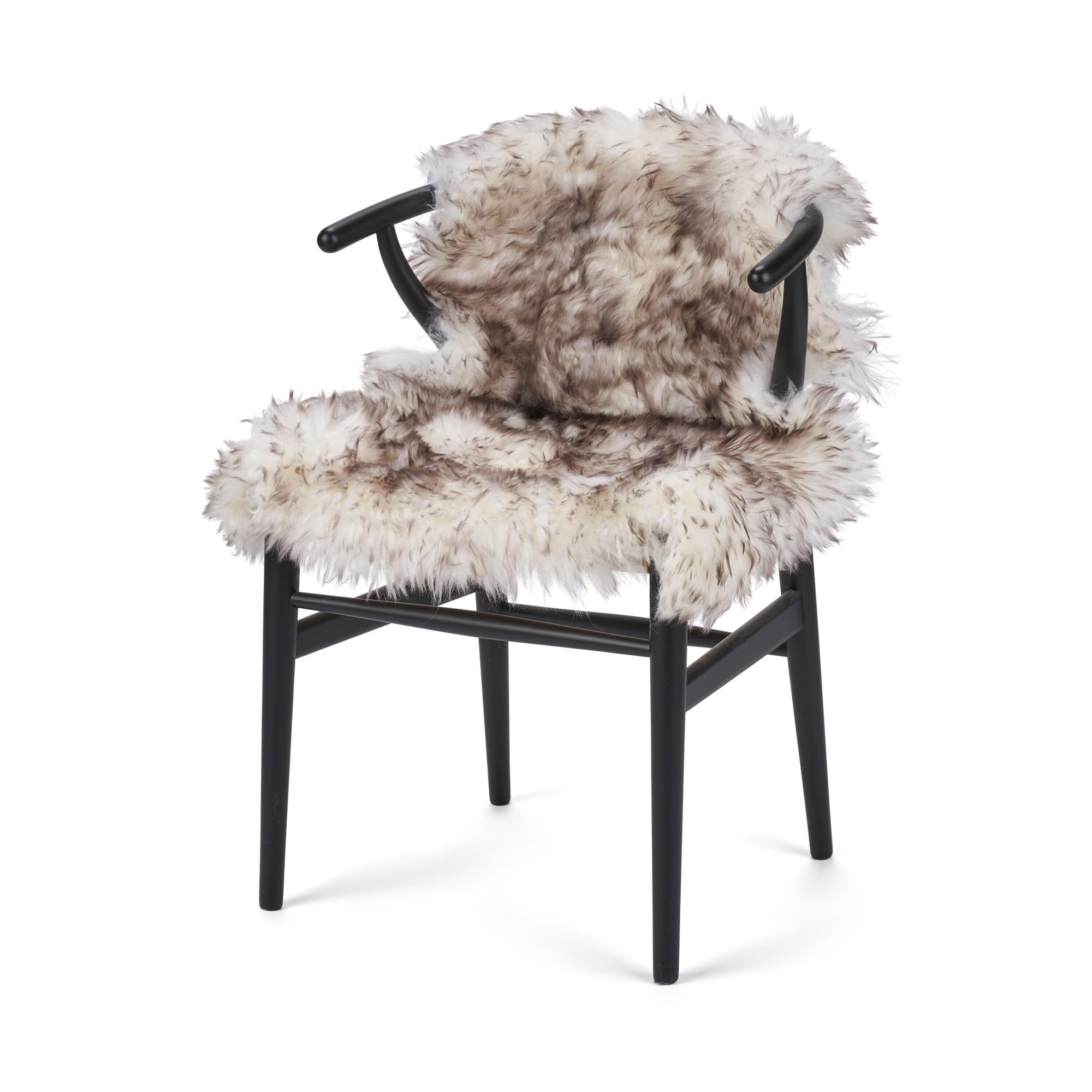Alfombra Nordic Sheep de piel de cordero 100% orgánica, piel auténtica, 85x60 cm, Nueva Zelanda, piel natural, para salón, estera, sofá o silla