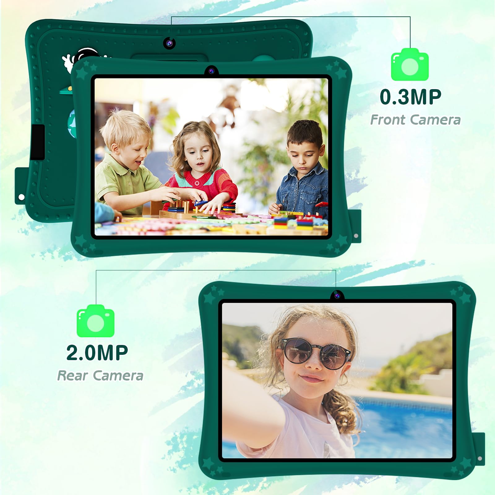 Tablette Pour Enfants De 7 Pouces Avec Processeur Quad Core, Android 4 Tablette Pour Enfants De 7 Pouces Avec Processeur Quad Core, Android 4