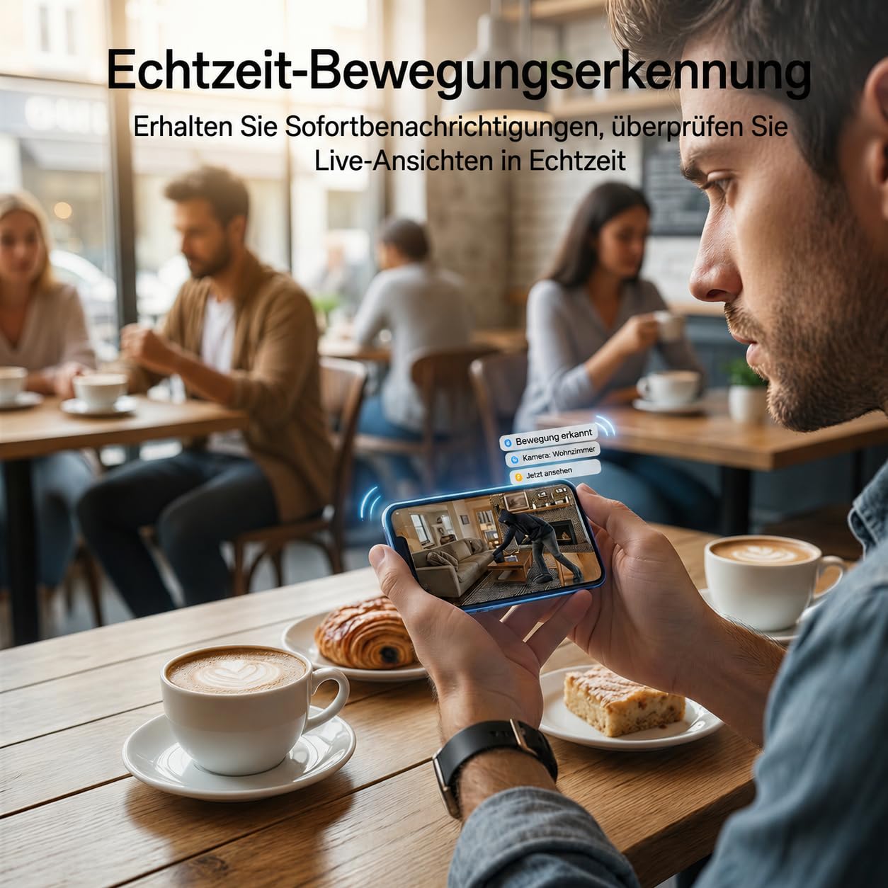 WiFi Steckdosenkamera 2.4/5 GHz Überwachungskamera Innen Bewegungserkennung Überspannungsschutz versteckte Mini Kamera