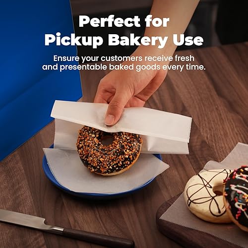 Miniatura 30 de Fit Meal Prep Paquete de 500 hojas de papel encerado de 10 x 10.75 pulgadas para alimentos, envolturas de papel sándwich precortadas entrelazadas a