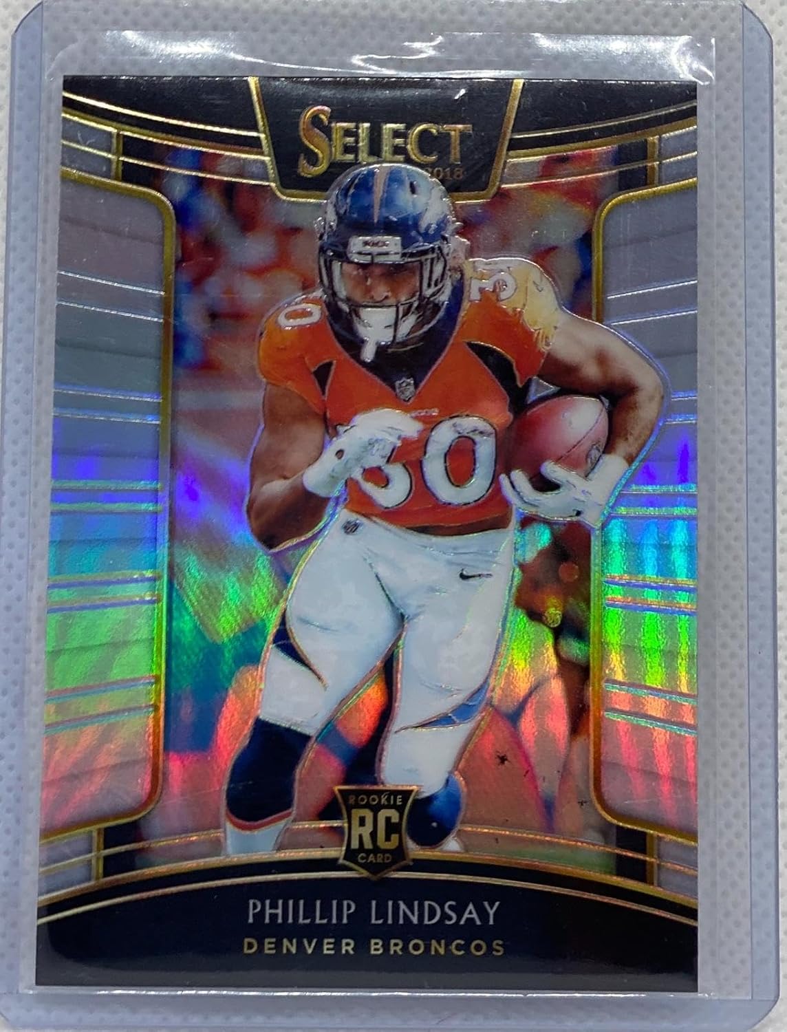 Phillip Lindsay 2018 Panini Select Silver Prizm Rookie Rc #79 - Football Cards