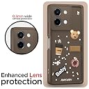 Pikkme Back Cover for Vivo T3x 5G / Vivo Y200i 5G | Cute Fun Cartoon 3D Bear Silicone Full Body Protection Bumper Case (Brown) gallery image
