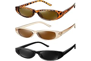 Frienda Small Vintage Sunglasses: Retro Rectangle Shades for Iconic 80s Style