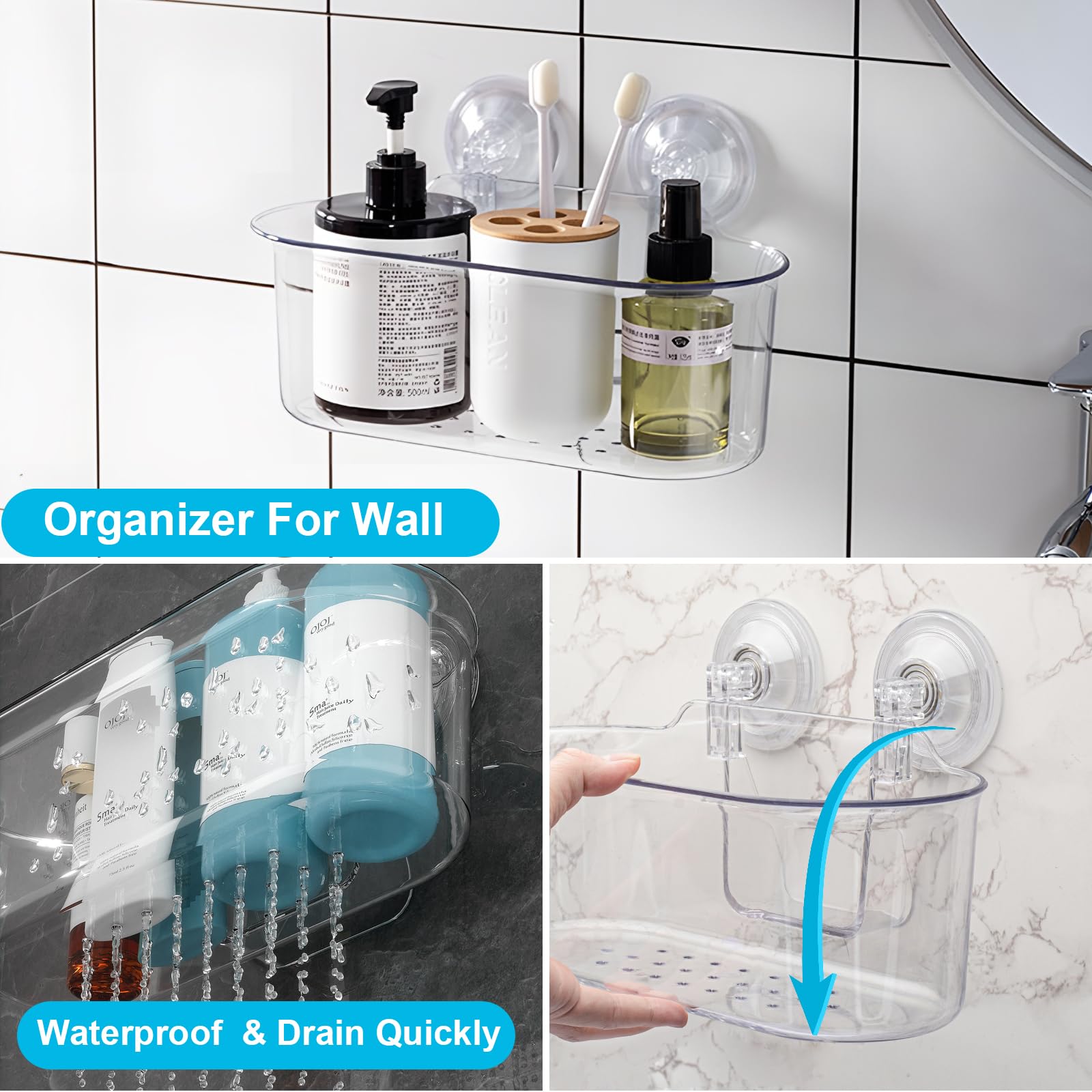 Organizador De Baño Caja De Almacenamiento Canasto Organizador