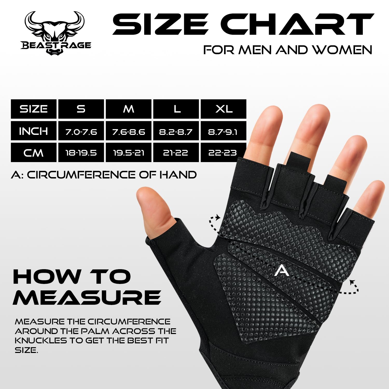 BEAST RAGE Gants d'haltérophilie pour Hommes et Femmes,Gants de Gymnastique pour Crossfit,Respirants,antidérapants,Paume rembourrée en Silicone,Gants d'entraînement pour l'haltérophilie