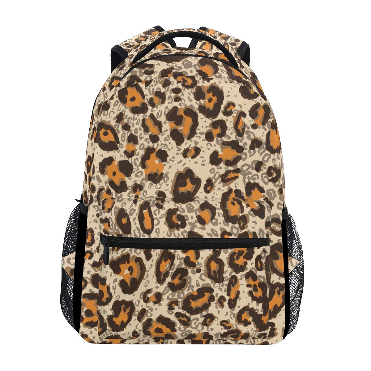 Sawhonn Arte Piel De Leopardo Mochila Infantiles para Niños Niñas Hombro Mochilas para Portátil De Viaje Mujeres Hombres