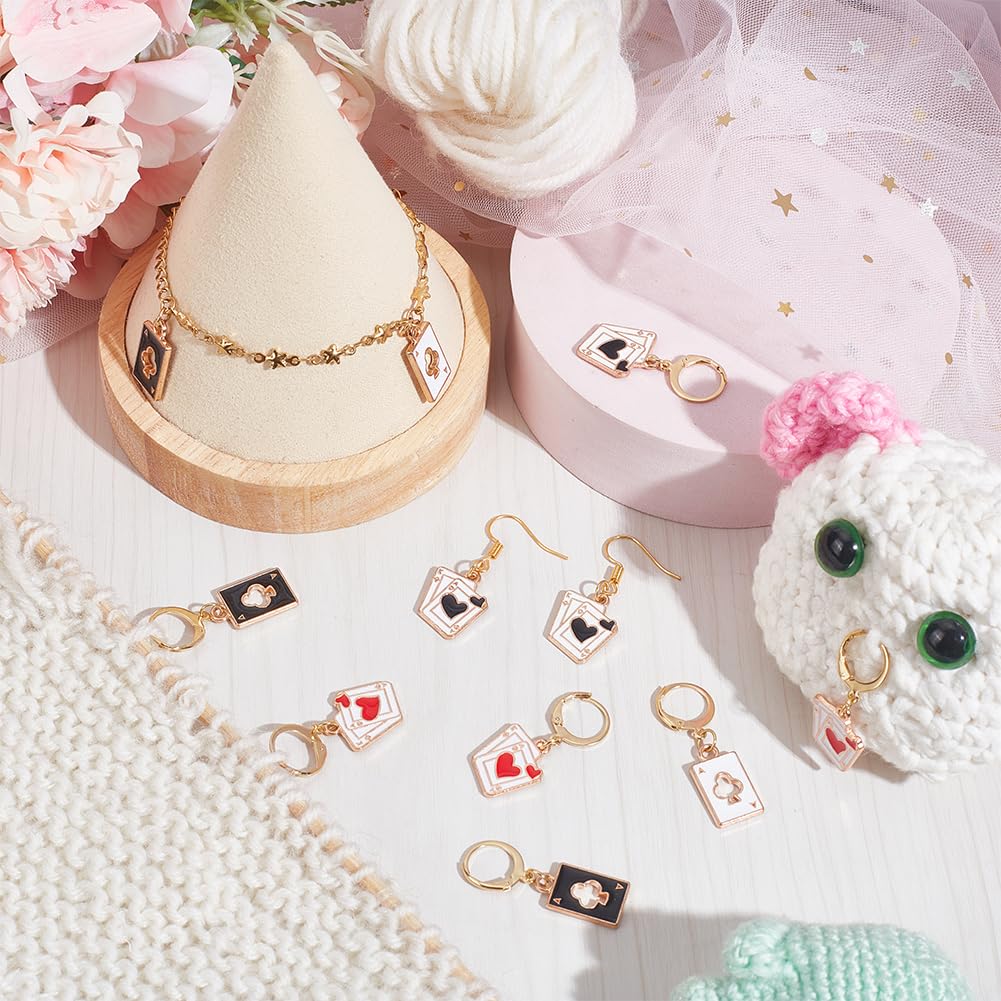 NBEADS 15 Cm Marqueurs De Points Verrouillables Numérotés Avec Pendentif - Compteur Rangées Crochet & Tricot Pour Couture, Quilting & Bijoux DIY