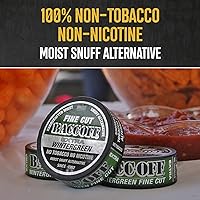Vista 6 de 10 latas, BaccOff Extra Wintergreen corte fino, sin tabaco premium, alternativa al tabaco sin nicotina