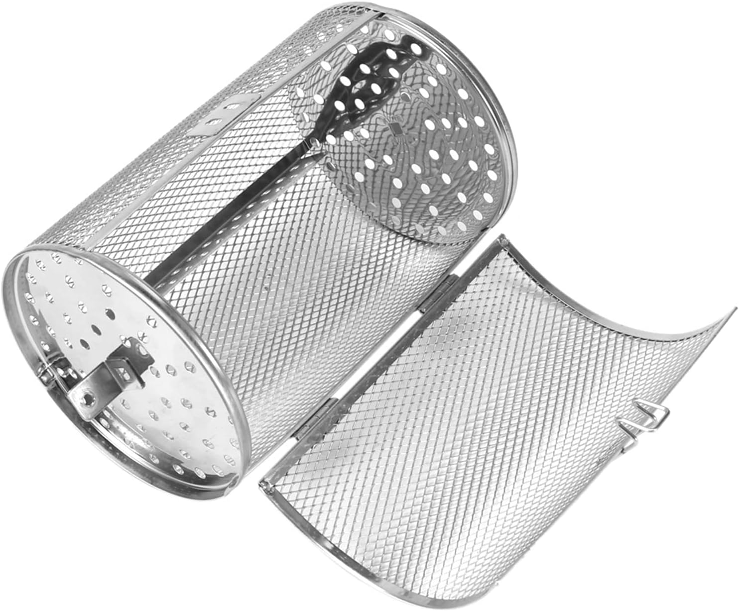 VINTORKY Rotisserie Oven Grill Basket Bbq Net Tube Grill Bbq Grill Roaster Vegetable