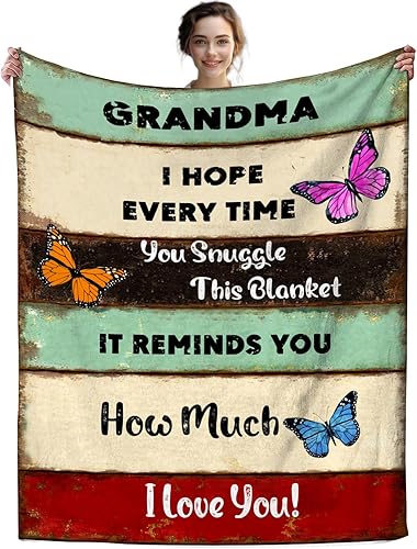 Miniatura 1 de Manta de regalo para abuela, regalos de cumpleaños, manta de nietos de 60 x 50 pulgadas